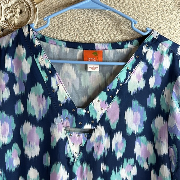 Heart of palm printed top - Picture 3 of 7